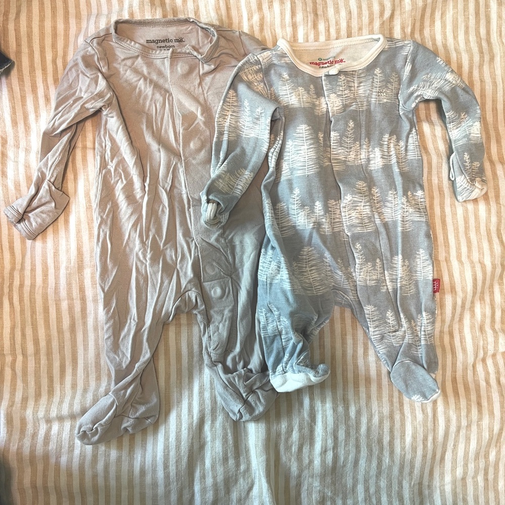 Magnetic Me • set of 2 Blue and Gray Kids Pajamas